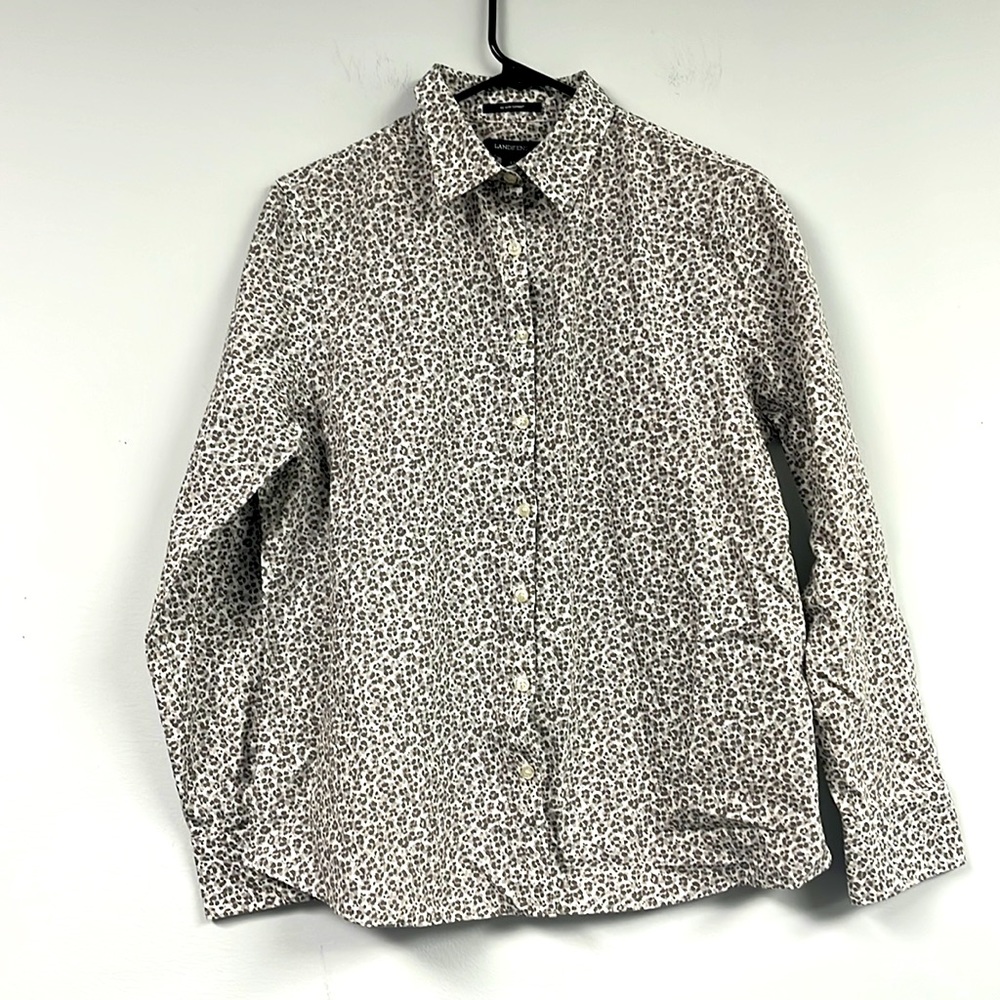Lands End No Iron Button Supima Down Shirt